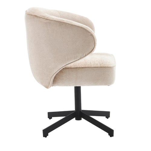 StarFurn Eetkamerstoel Persie - Beige/Zwart - Draaibaar - vtwonen shop