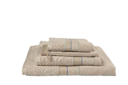 Pip Studio handdoek Soft Zellige - 55x100 cm - khaki - vtwonen shop