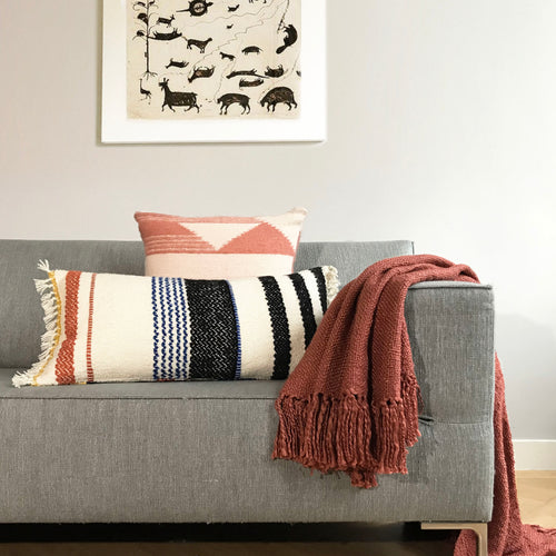 Malagoon kussen Miracle - Multicolor bouclé - 40x70cm