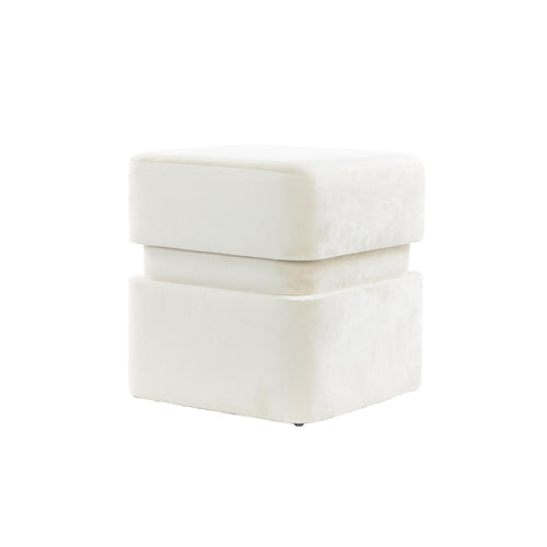 Light & Living poef Piazza - bruin - 40x40x42.5cm - vtwonen shop