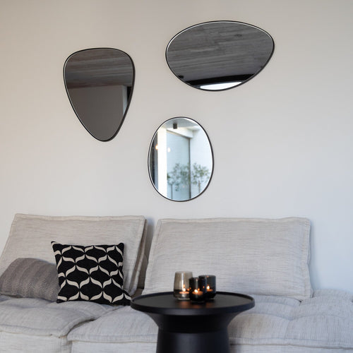 Atmooz spiegel Stone L - zwart - 48 x 2 x H 60 cm