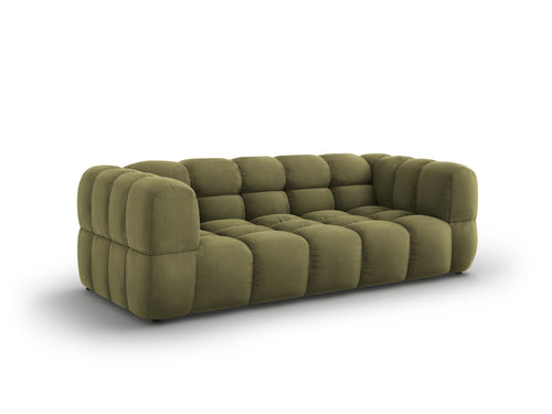 Cosmopolitan Design Bank Sky 3-zits, flueel, lichtgroen - 102x214x70cm