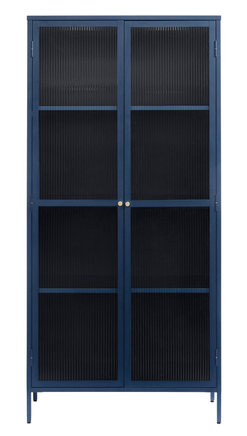 Rebellenclub vitrinekast omeo - 190 x 90 cm - blauw - vtwonen shop