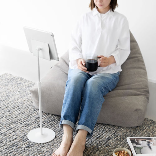 Yamazaki Tablet Standaard - Hoogte Verstelbaar - Smart - Wit - vtwonen shop