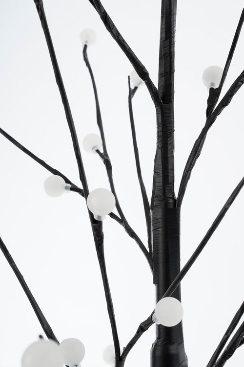 Luca Lighting Boom met Klassiek Witte LED Verlichting - H150 x Ø80 cm - Metaal - Zwart