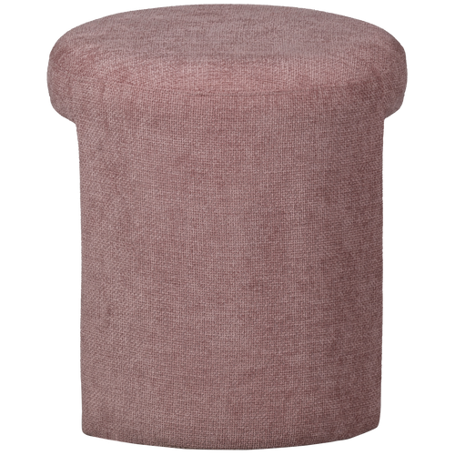 WOOOD kruk Charlie - Chenille - Blush - 47x45x45 - vtwonen shop