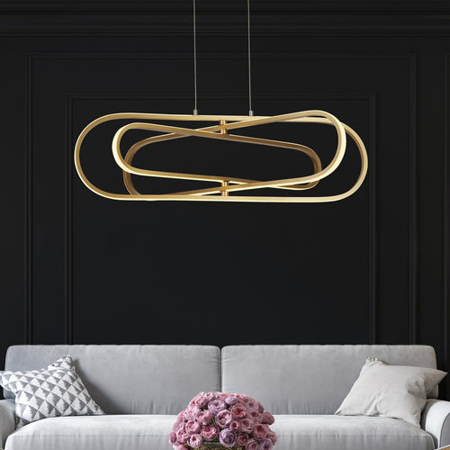 Clip LED-plafondhanger, goud aluminium