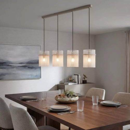 Searchlight hanglamp Swizzle - 4 lichts - 111  x 120   cm - beige