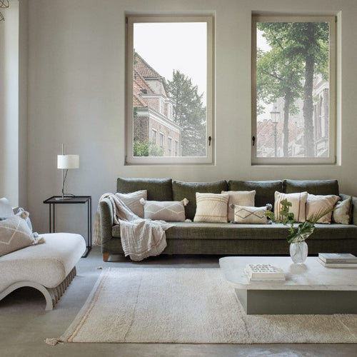Lorena Canals wasbaar vloerkleed Bloom Naturel