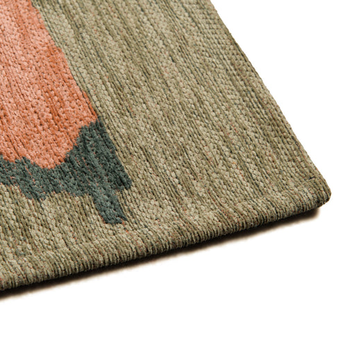 Lola&Moi vloerkleed Spinach - groen -80x150cm - vtwonen shop