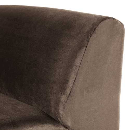 WOOOD 1-zits bank Mojo Base - Velvet - Bruin - 74x84x97