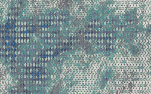 Sanders & Sanders fotobehang harlekijn blauw en zeegroen - 400 x 250 cm - 611891 - vtwonen shop