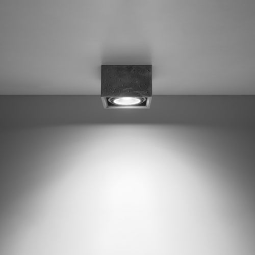 Sollux Lighting Plafondlamp QUATRO 1 beton - 14x14x9cm