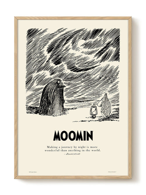 Moomin - Journey by Night - PSTR studio Kunst Poster - vtwonen shop