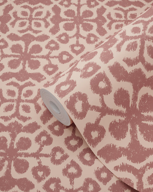 ESTAhome behang verweerde tegels mauve paars - 50 x 900 cm - 131482 - vtwonen shop