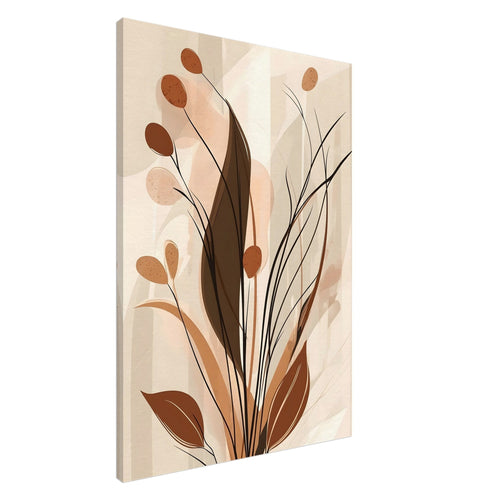 Artfulprints Canvas Boho – Autumn growth canvas - 100x150 cm - beige