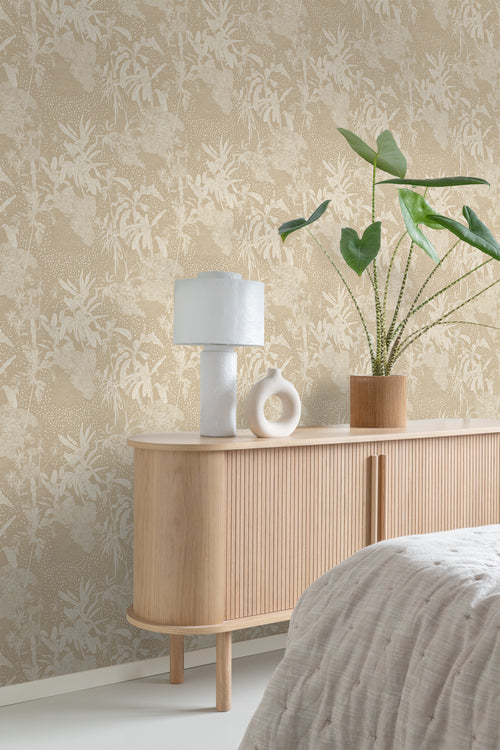 ESTAhome behang tropische bladeren lichtbeige - 50 x 900 cm - 139888 - vtwonen shop