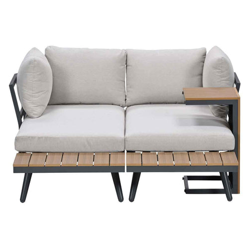 Garden Impressions loungeset Tibo 3-delig - donker grijs