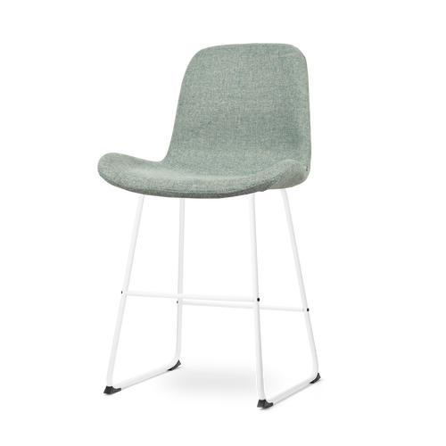 Nolon Nino-Fé Barkruk Zacht Groen - Wit Onderstel - 65 cm - vtwonen shop