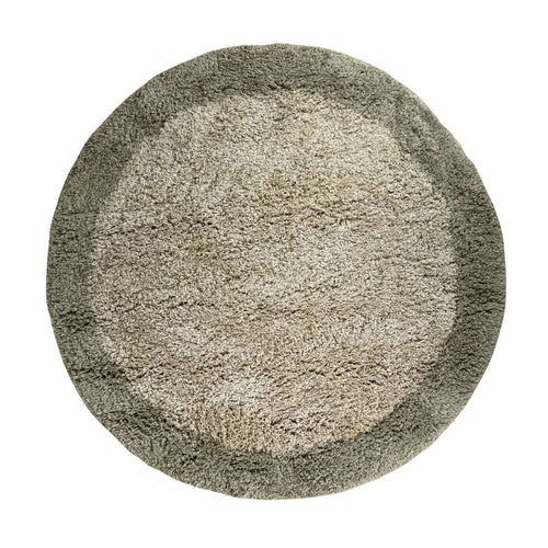 Interieur05 vloerkleed Pilo - hoogpolig - groen/beige - Ø240 cm