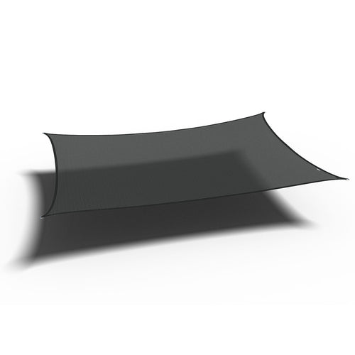 Platinum schaduwdoek Coolfit rechthoek zwart 5.0x3.0 m