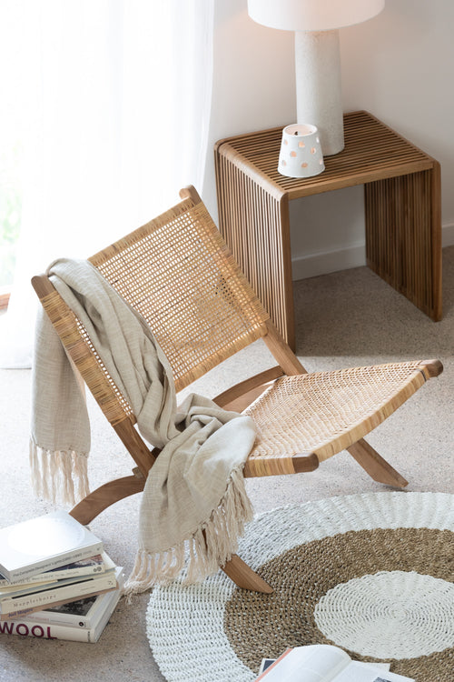 J-Line plooistoel - hout - naturel