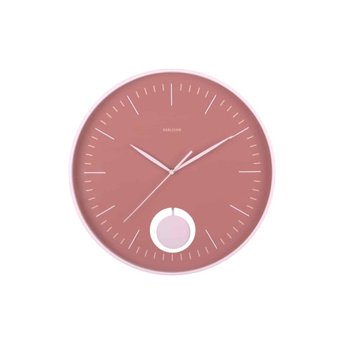 Karlsson wandklok Grato Pendulum - roze - Ø40.6cm