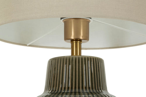 Mauro Ferretti tafellamp - Ø 30x64,5 cm - groen/beige