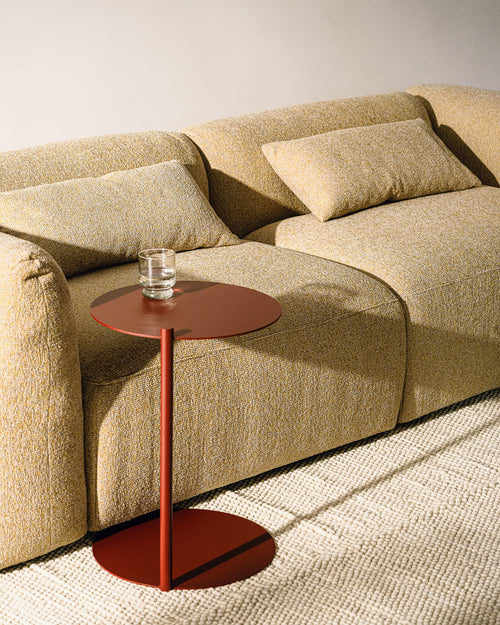 noo.ma Yaro 3-zits slaapbank - Chocolate Brown Bouclé, 140x200 cm slaapfunctie