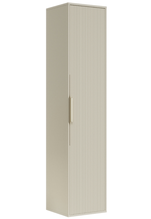 Badplaats Badkamerkast Rimini 38 x 33 x 170 cm – Beige – Hangende Kolomkast met 1 Deur