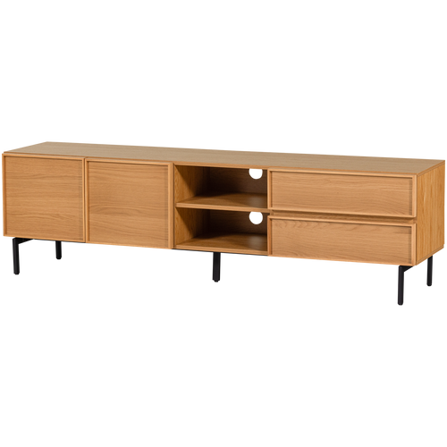 WOOOD tv meubel Tours 180 cm - Melamine/MDF - Naturel - 51x180x42 - vtwonen shop