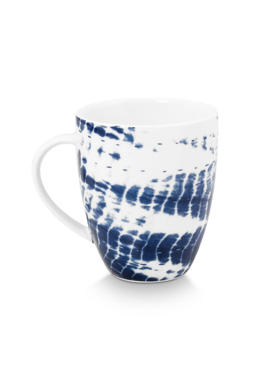 vtwonen - Tie-Dye Mok met oor - Serviesset van 4 - 275ml - vtwonen shop