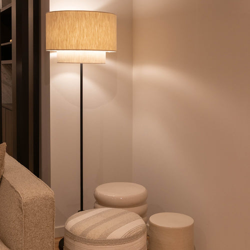 Atmooz vloerlamp Polar - zwart - Ø 44 x H 150 cm - E27