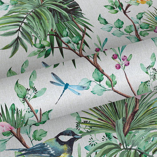 Sanders & Sanders behang tropische jungle bladeren en paradijsvogels groen - 53 cm x 10 m - 640001