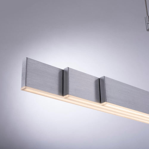 Neuhaus PURE hanglamp e-Slide - 3 lichts - 200  x 200   cm - mat chroom - vtwonen shop