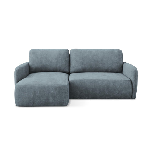 LaMiaSofa hoekbank links Corle - chenille stof - jeans - 207x148x86