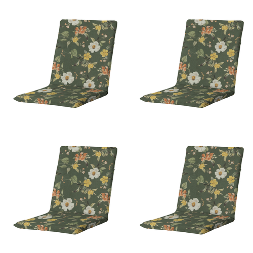 Madison stapelstoelkussen Julliete - multikleur - 97x49x5cm - set van 4