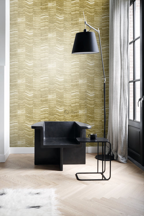 Origin Wallcoverings behang marmer motief okergeel - 53 cm x 10,05 m - 337247 - vtwonen shop