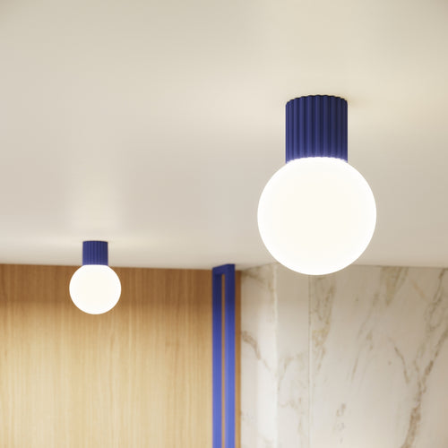Sollux Lighting Wandlamp HALO ultramarijn IP44 - 12x17x12cm