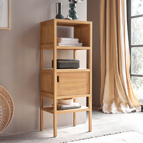 Tikamoon Kolomkast van massief teakhout - Naturel - vtwonen shop