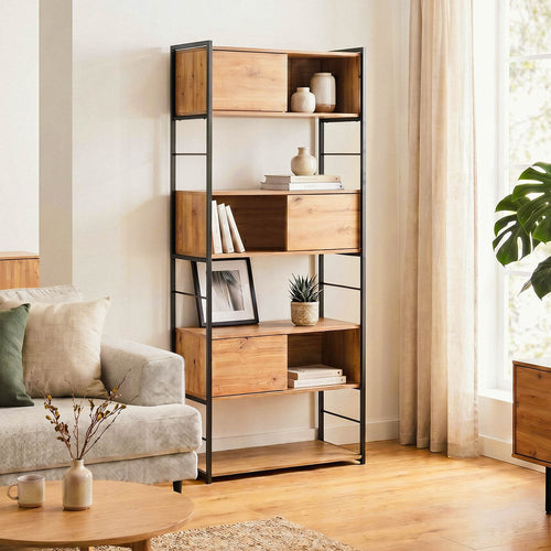 Calicosy - Boekenrek LENNY - licht hout 80x40x196,5 cm