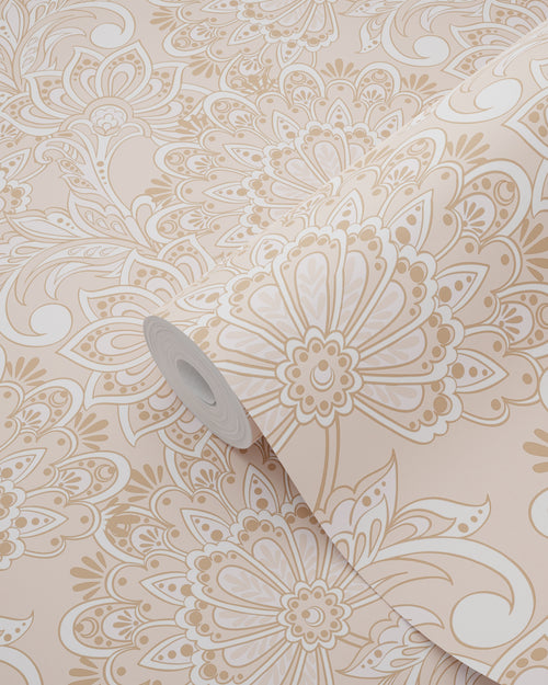 ESTAhome behang vintage bloemen beige - 50 x 900 cm - 131085 - vtwonen shop