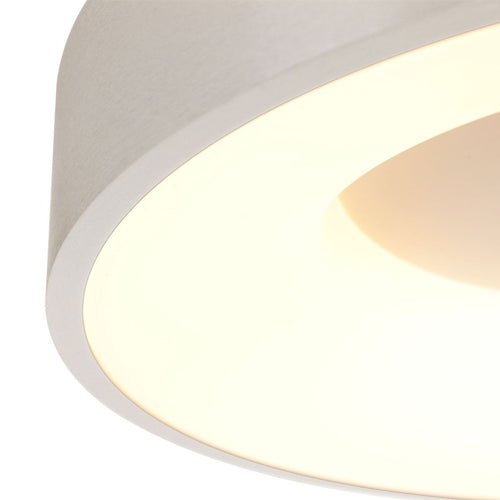 Steinhauer plafondlamp Ringlede - 1 lichts - 30x 9 cm - zilver