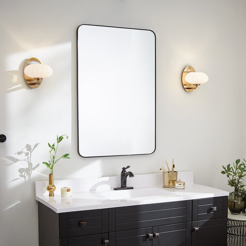Elstead Kichler Pim Badkamer Wandlamp Vos Goud, 3000K, IP44
