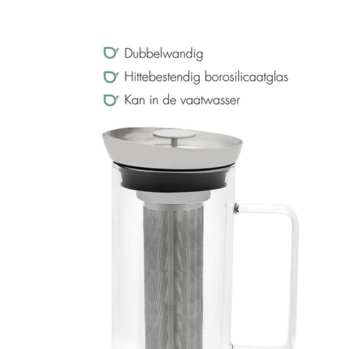 Bredemeijer - Ice tea maker San Remo 1,0L d.w. glas - vtwonen shop