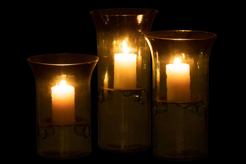 J-Line kaarshouder Bord - glas/metaal - groen - 3 stuks - vtwonen shop