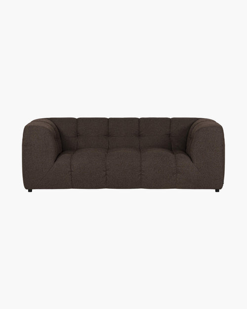 noo.ma Bolbi 2-zitsbank - Chocolate Brown Bouclé, soft zitcomfort