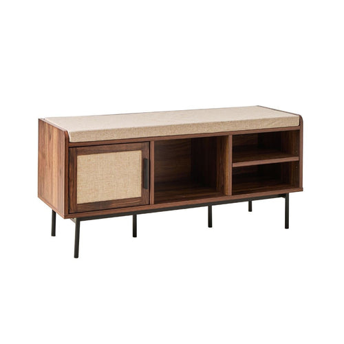 Calicosy - JETSON Schoenenbank - Donker hout - 45,5x100x35 cm