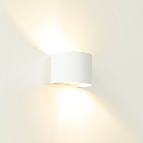 Artdelight wandlamp Gyro - 1 lichts - 11.2  x 9.7   cm - wit