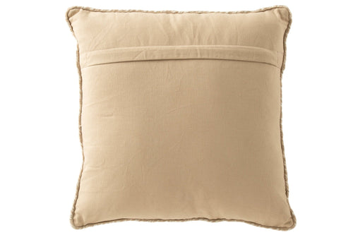 J-Line kussen Miami Outdoor - polyester - naturel/wit